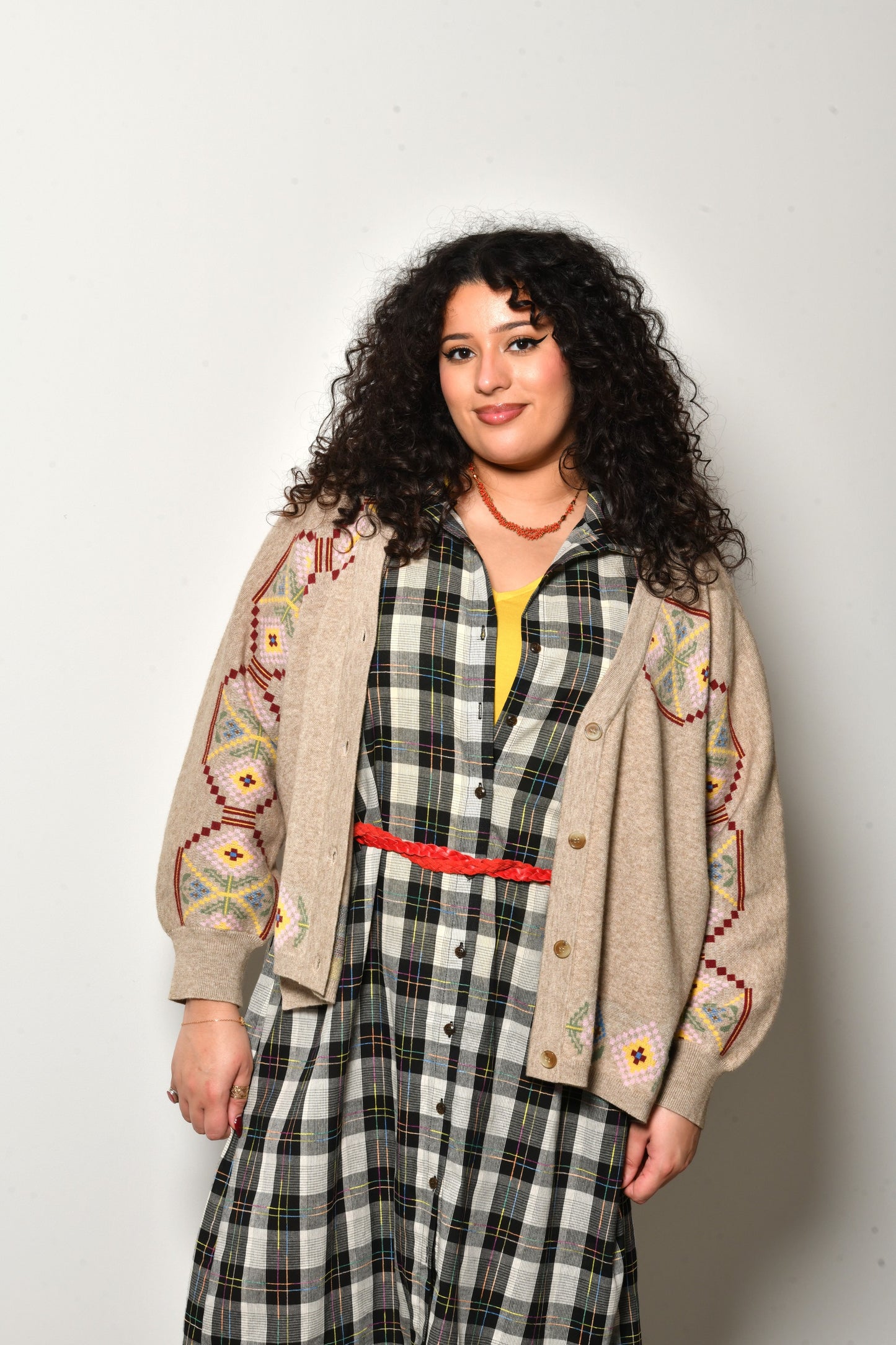 Cardigan LANA maille fine à motifs - Grande taille 44-58