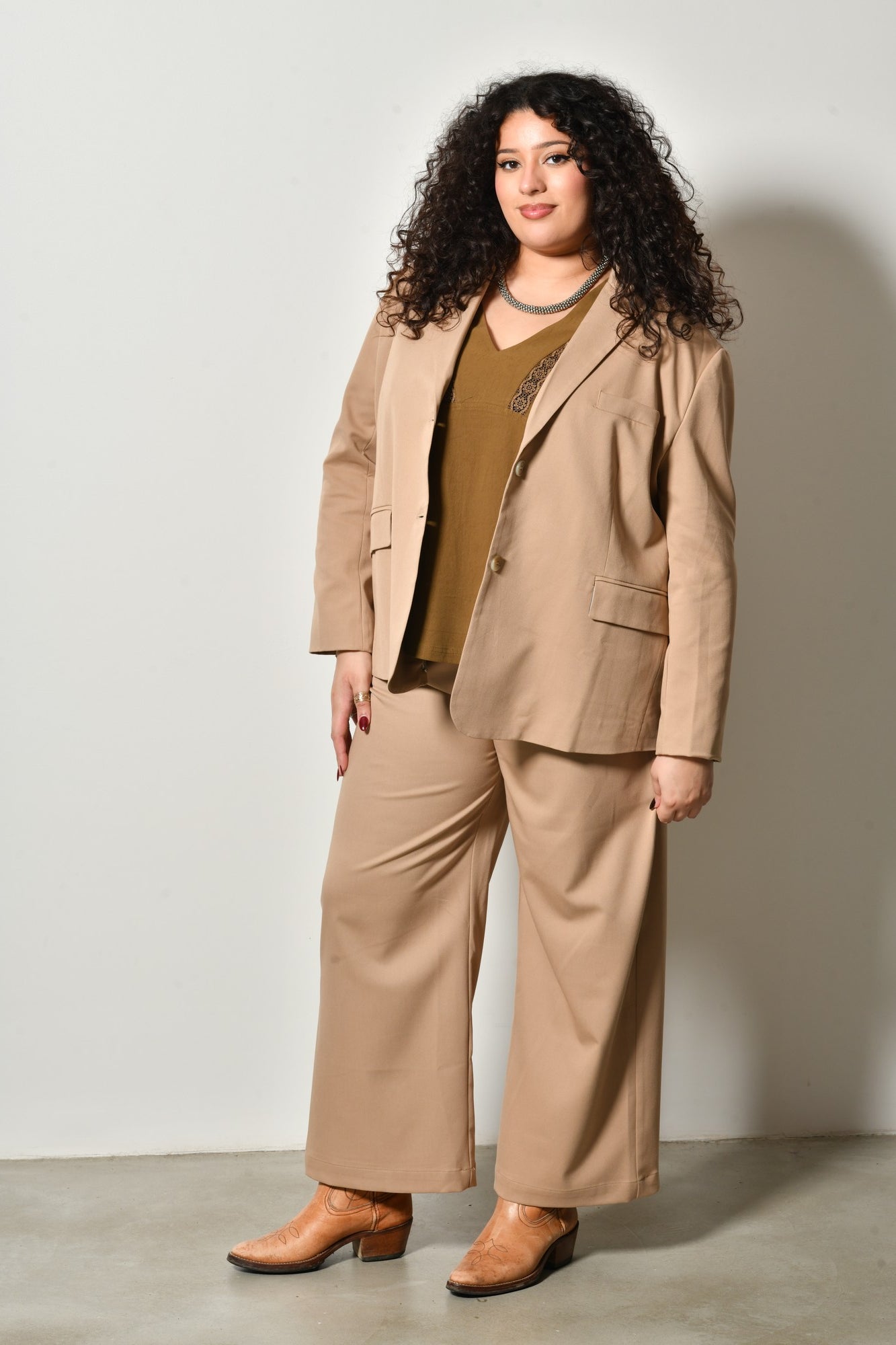 Veste SIENNE blazer structuré fluide - Grande taille 44-58