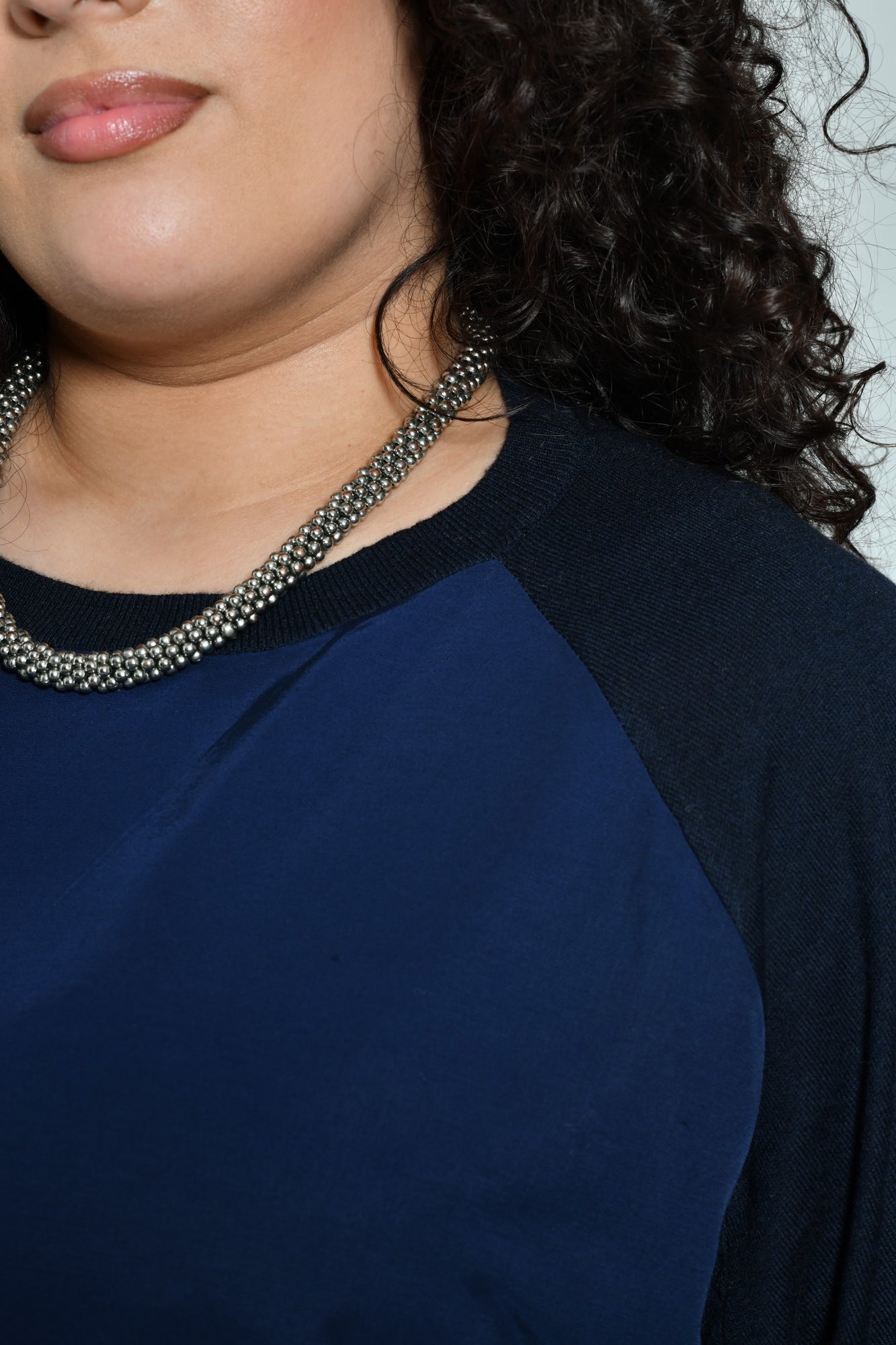 T-shirt YARA laine maille fine col rond - Grande taille 44-58