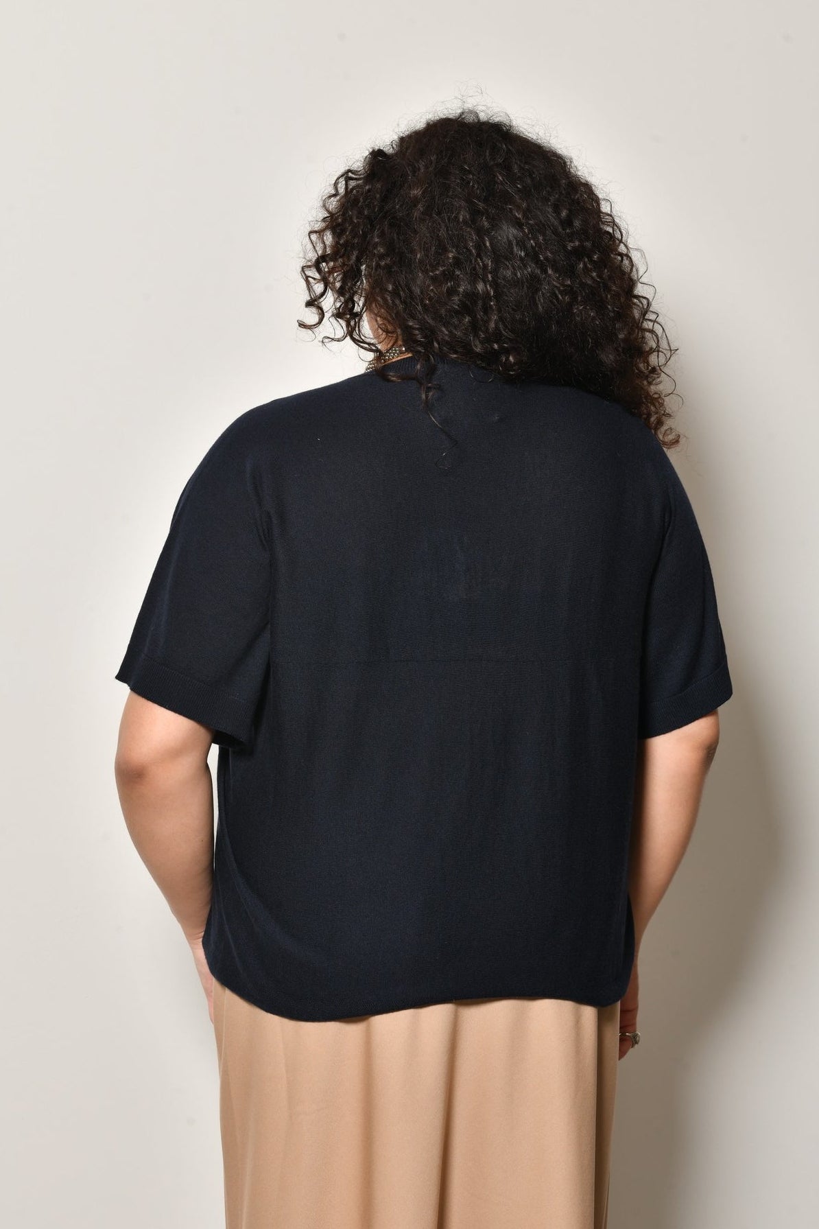 T-shirt YARA laine maille fine col rond - Grande taille 44-58
