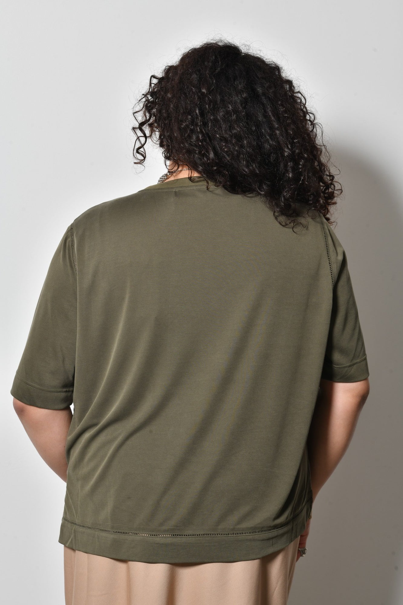 T-shirt RÊVE fluide col rond élégant - Grande taille 44-58