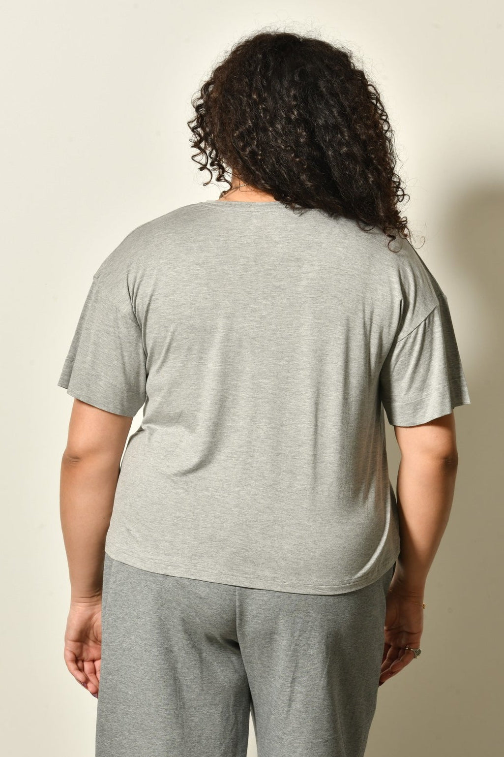 T-shirt LEILA col rond stretch fluide - Grande taille 44-58
