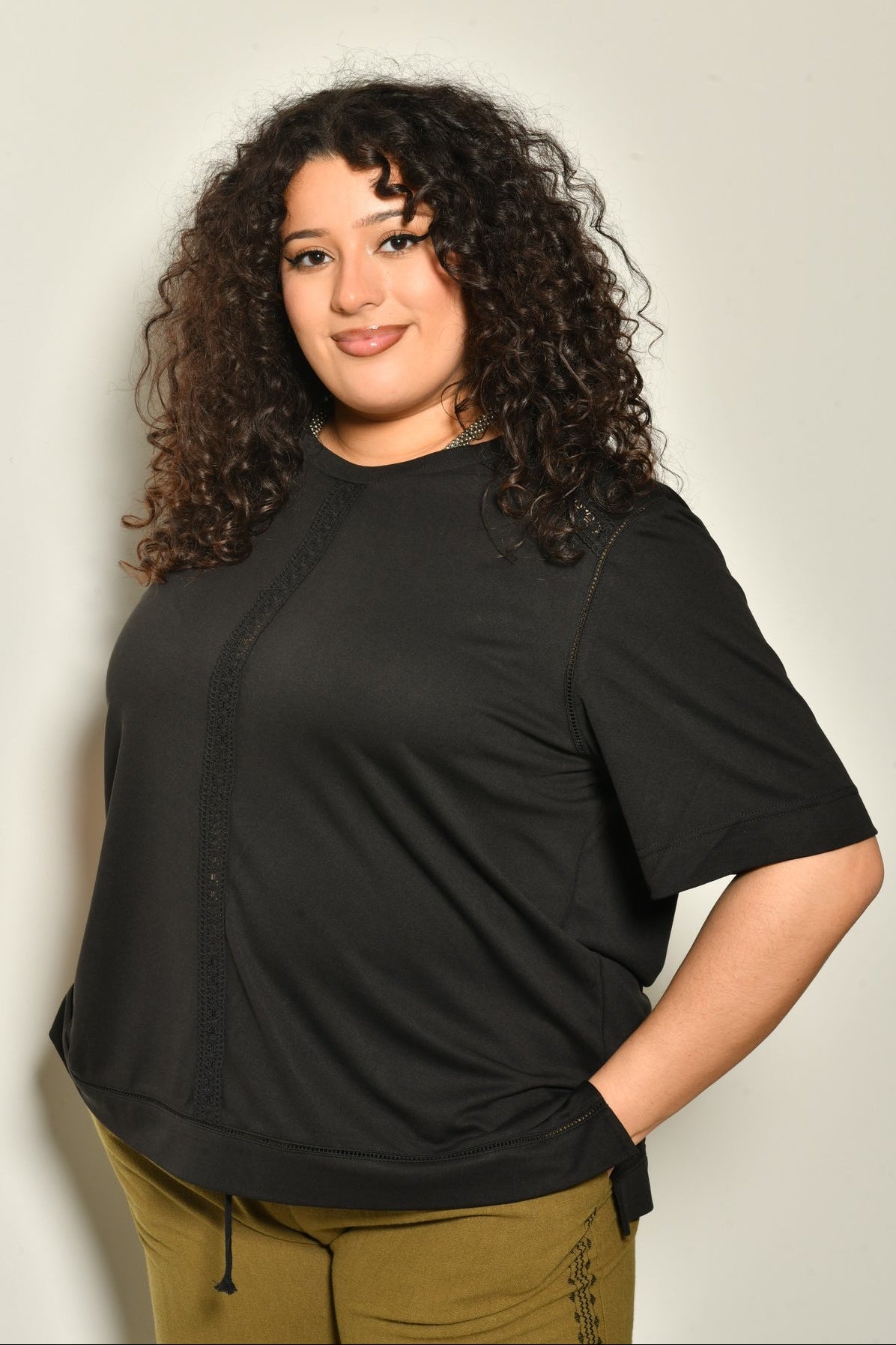 T-shirt RÊVE fluide col rond élégant - Grande taille 44-58