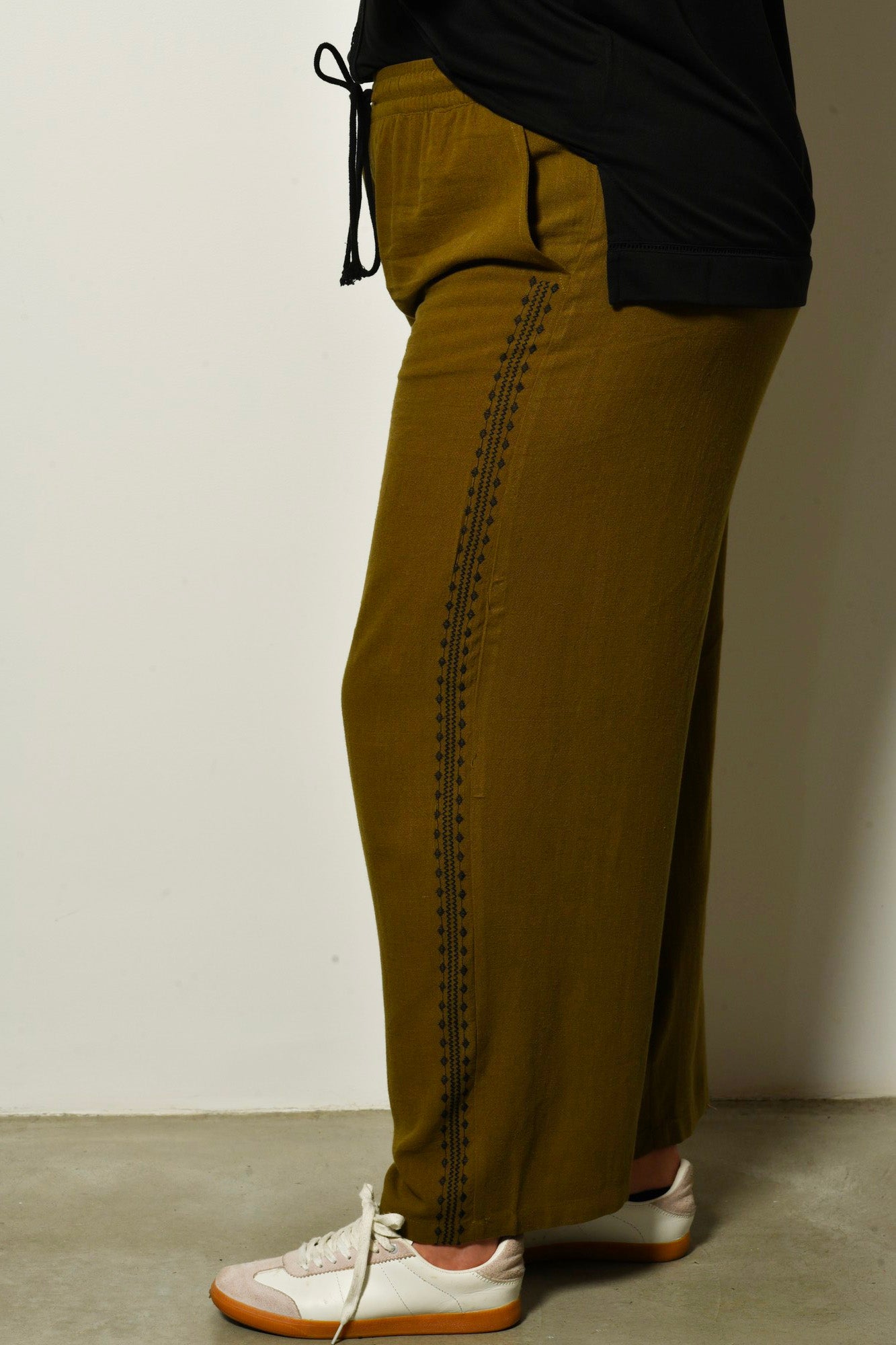 Pantalon PEARL fluide bohème chic - Grande taille 44-58