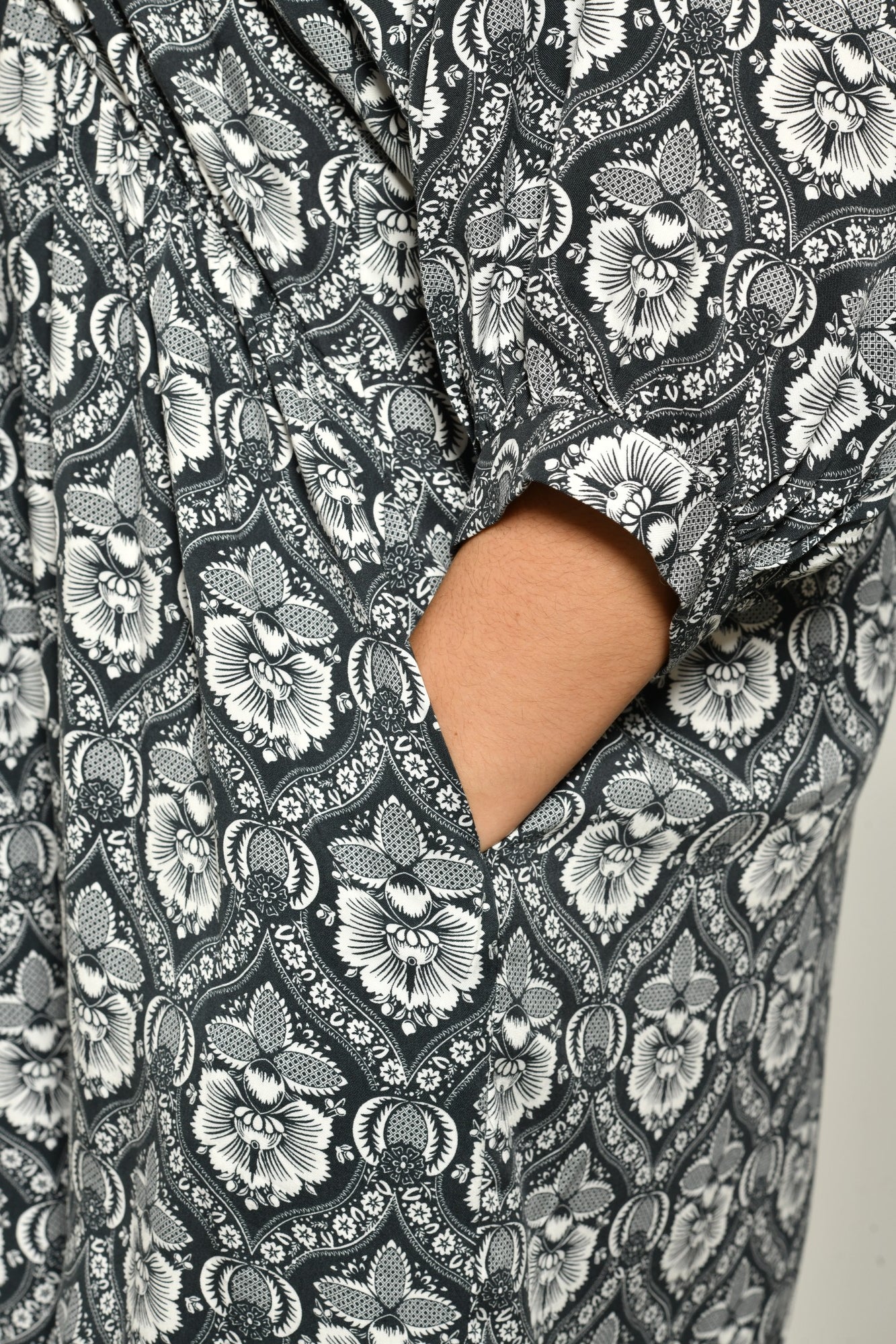 Robe CHRYSALIDE coupe évasée fluide - Grande taille 44-58