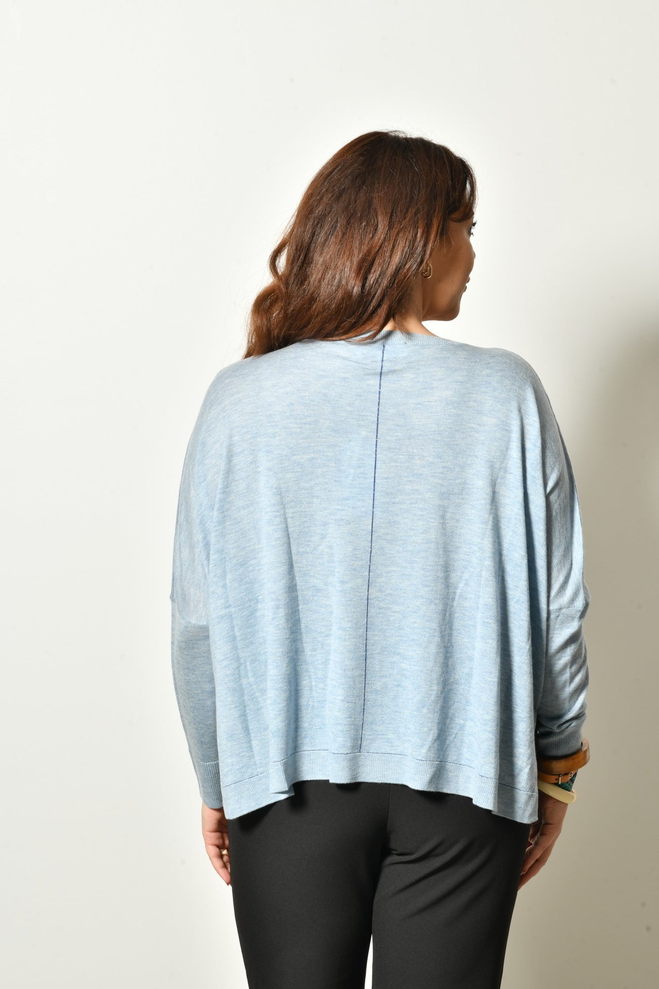 Pull LIGEA col V maille fine - Grande taille 44-58