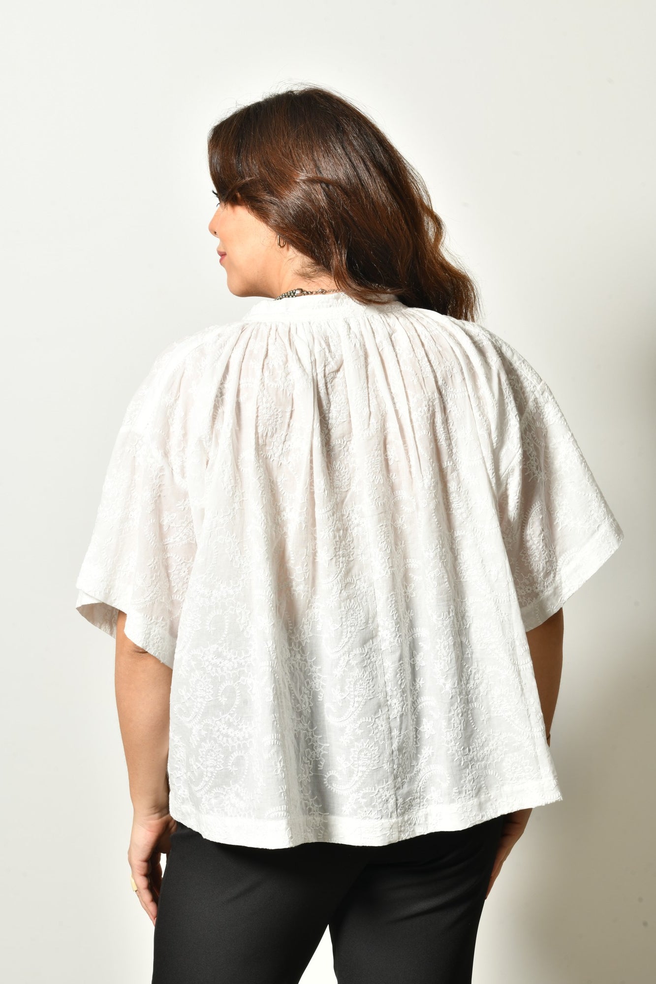 Blouse NAELLE bohème chic - Grande taille 44-58