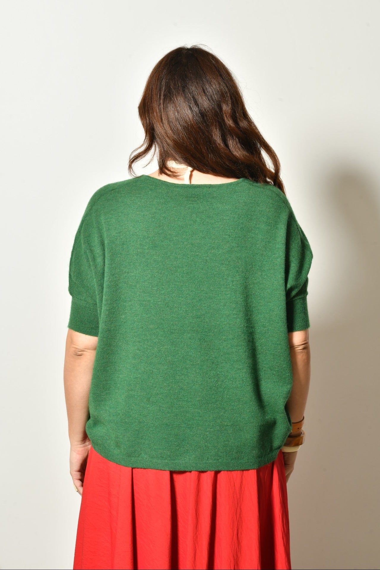 Pull manches courtes SKY maille fine col V - Grande taille 44-58