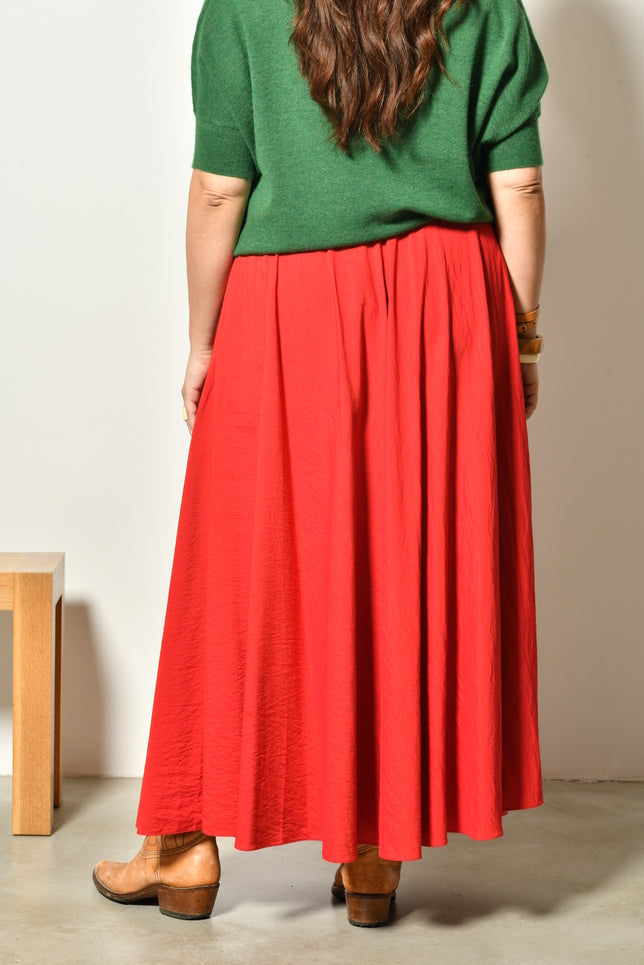 Jupe longue SÉLÈNE bohème chic fluide - Grande taille 44-58