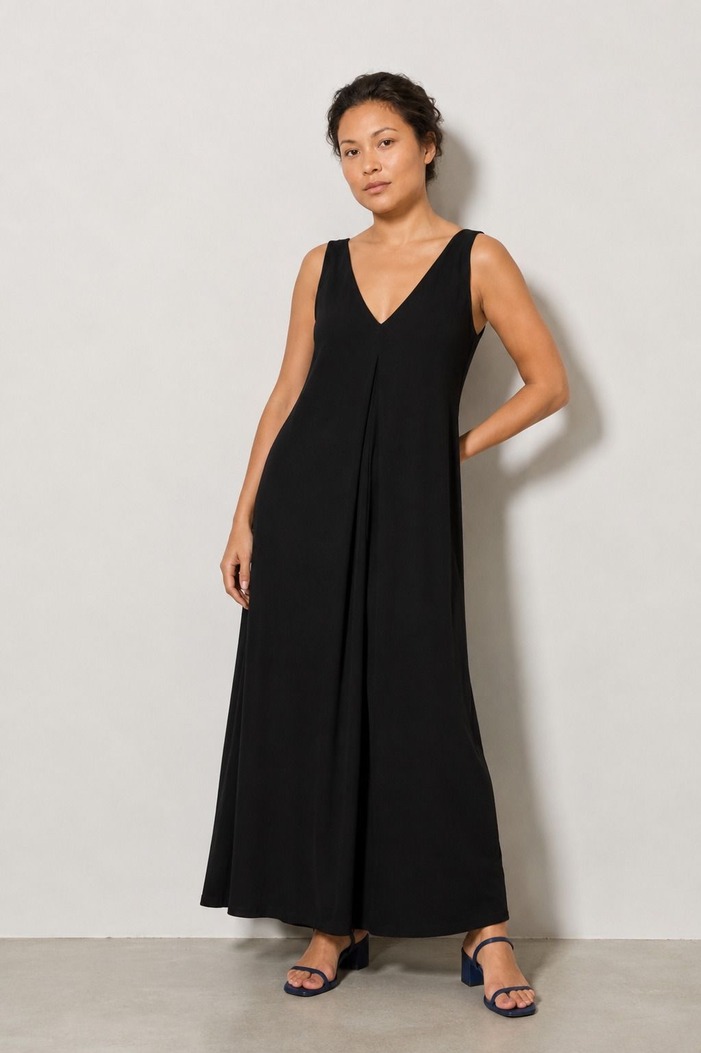 Robe longue LILA fluide - Grande taille 44-58