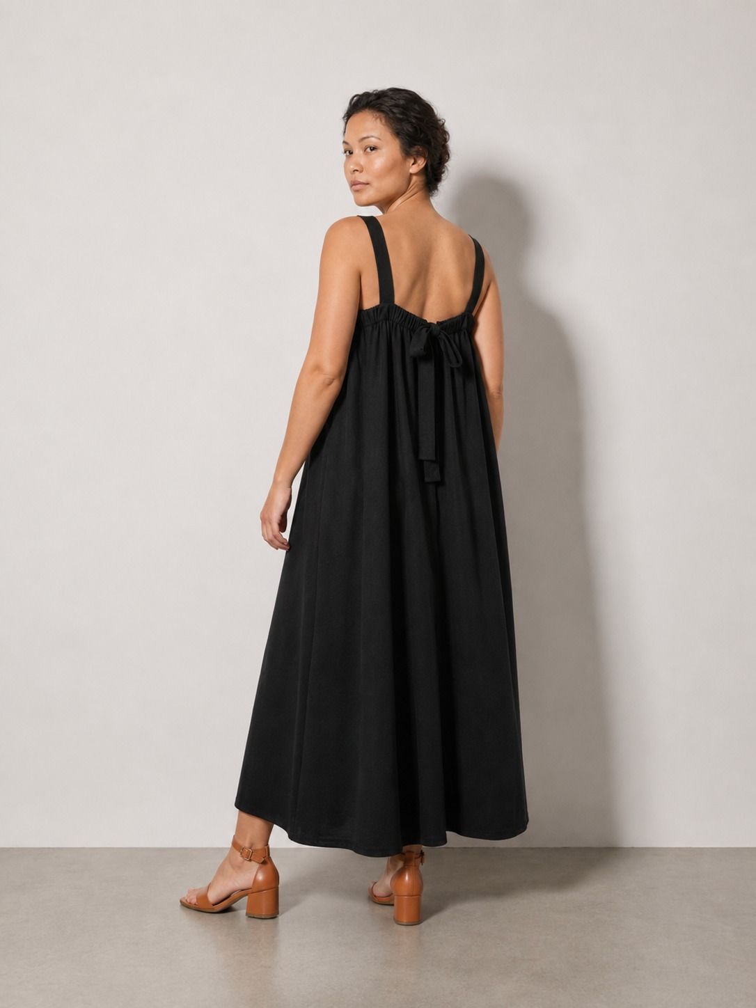 Robe longue LILA fluide - Grande taille 44-58