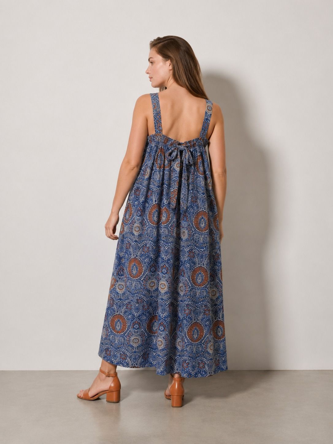 Robe longue LILA fluide - Grande taille 44-58